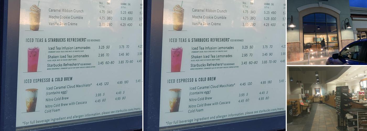Starbucks Coffee Company Menu