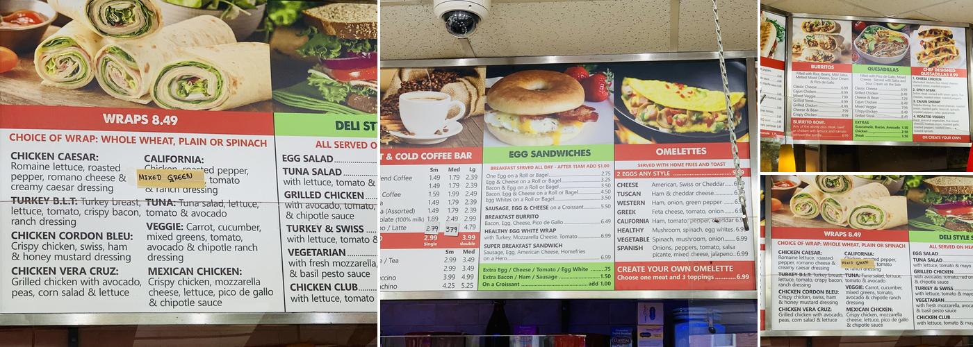 Red Cup Cafe Menu