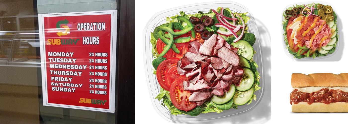 Subway Menu