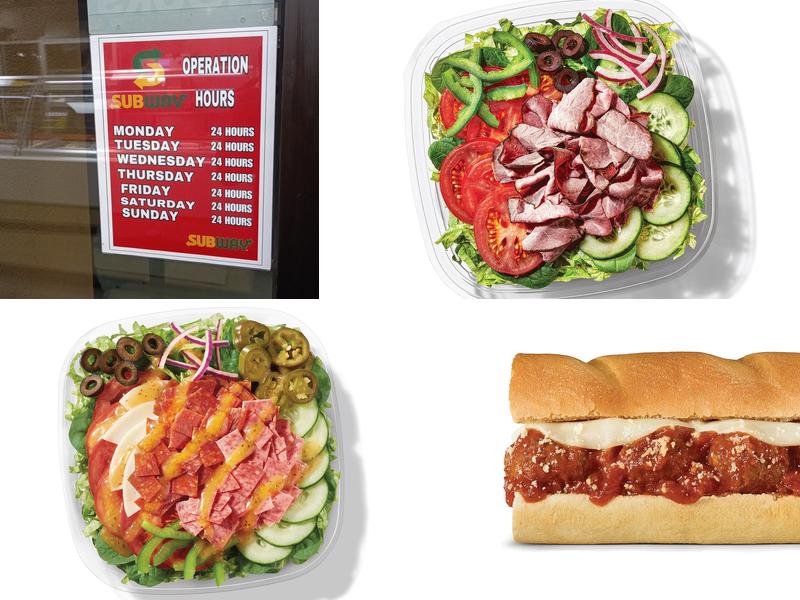 Subway Menu