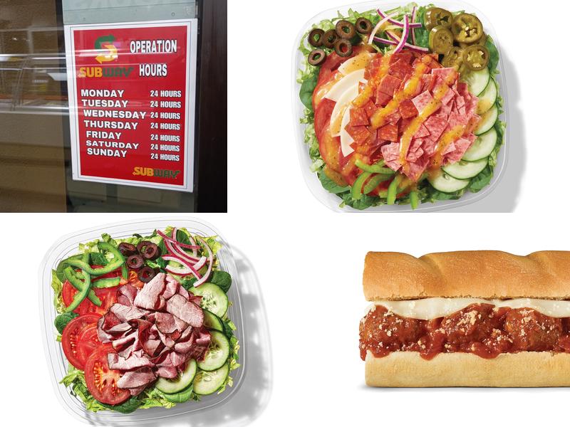 Subway Menu