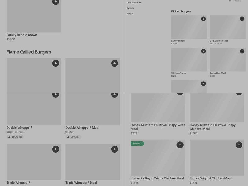 Burger King Menu