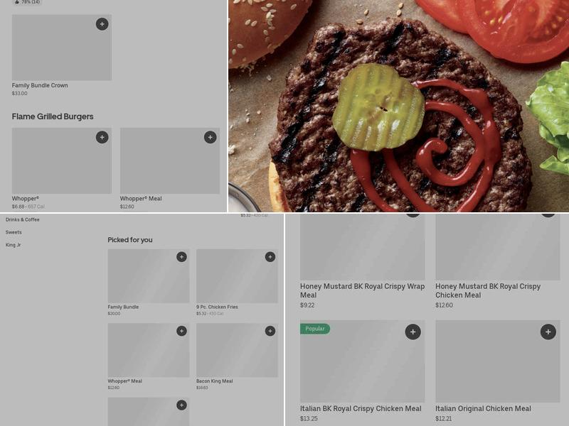 Burger King Menu