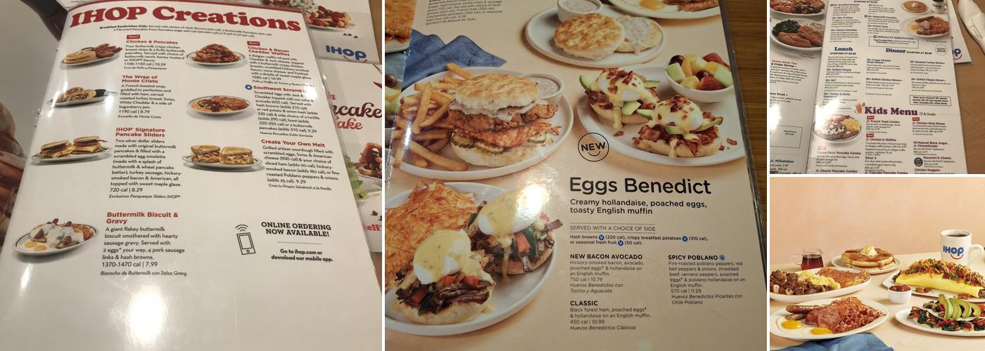 IHOP Menu
