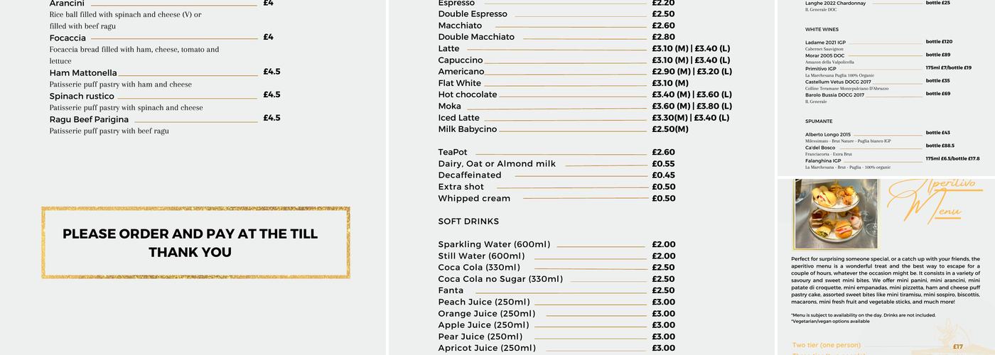 Pasticceria Alessandro Di Leo Menu