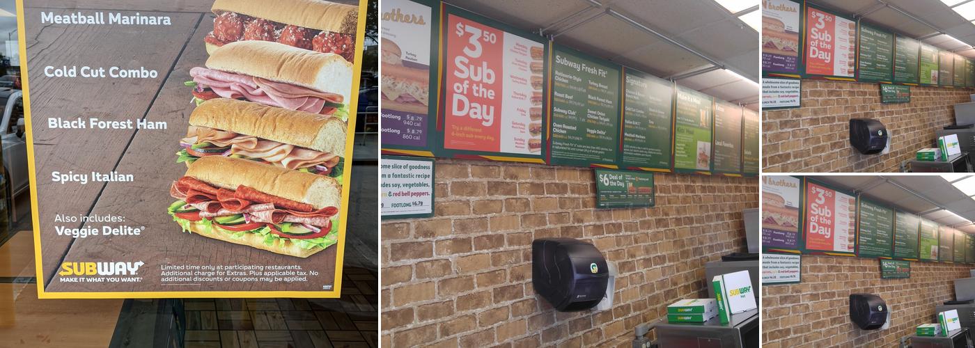 Subway Menu