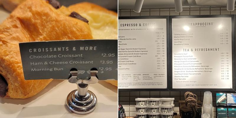 Starbucks Menu