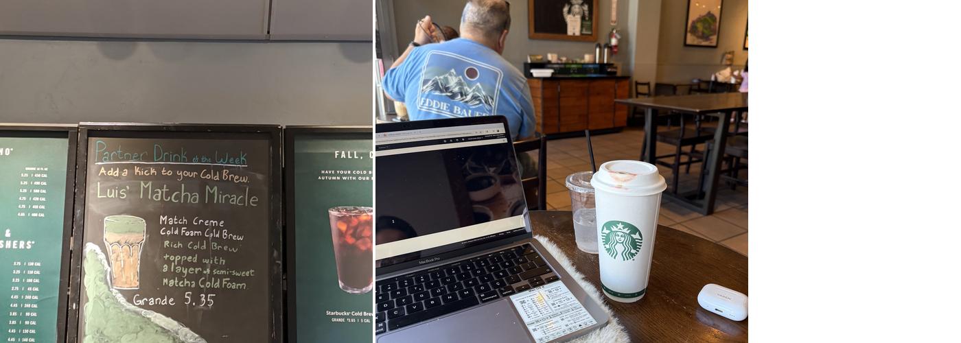 Starbucks Menu