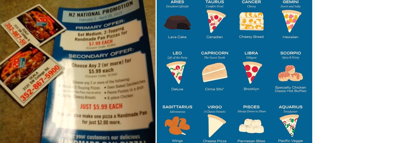 Domino's Pizza Menu