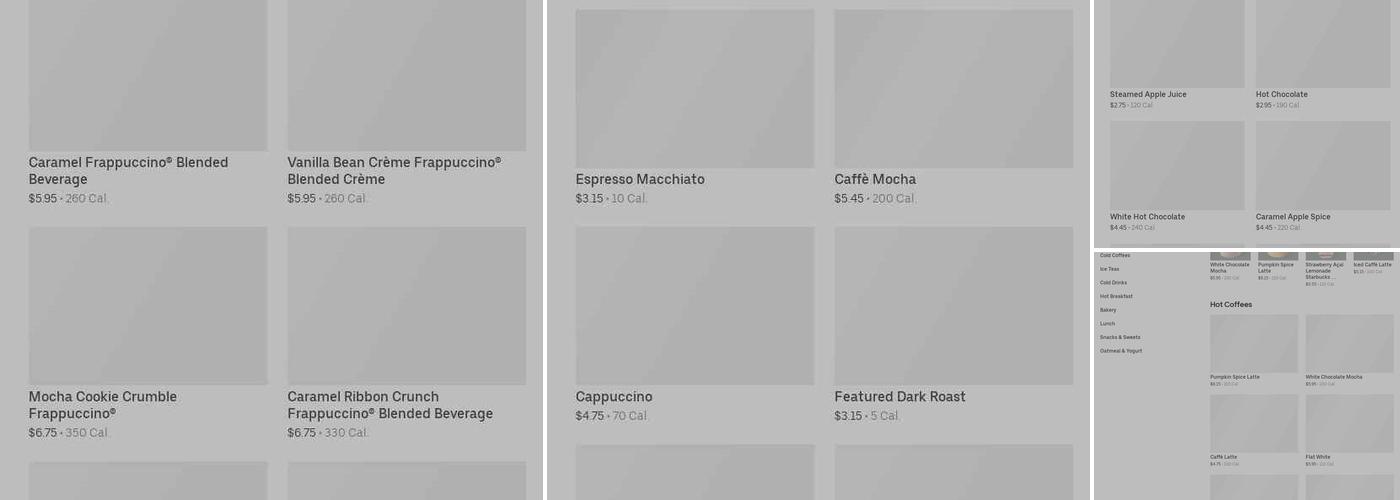 Starbucks Menu