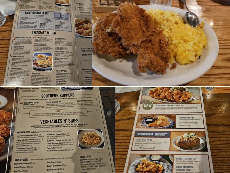 Cracker Barrel Old Country Store Menu