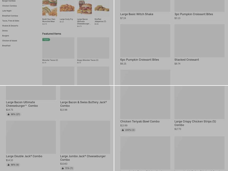Jack in the Box Menu