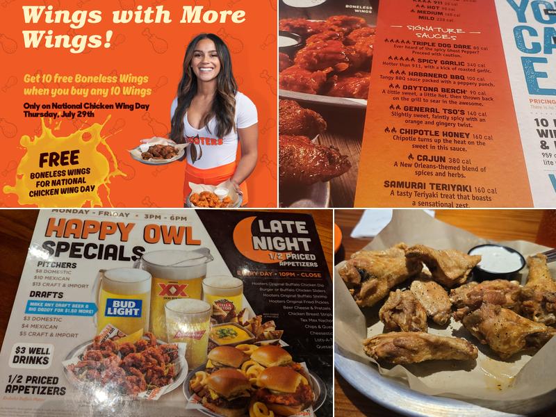 Hooters Menu