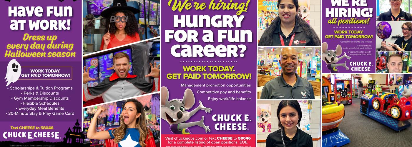 Chuck E. Cheese Menu