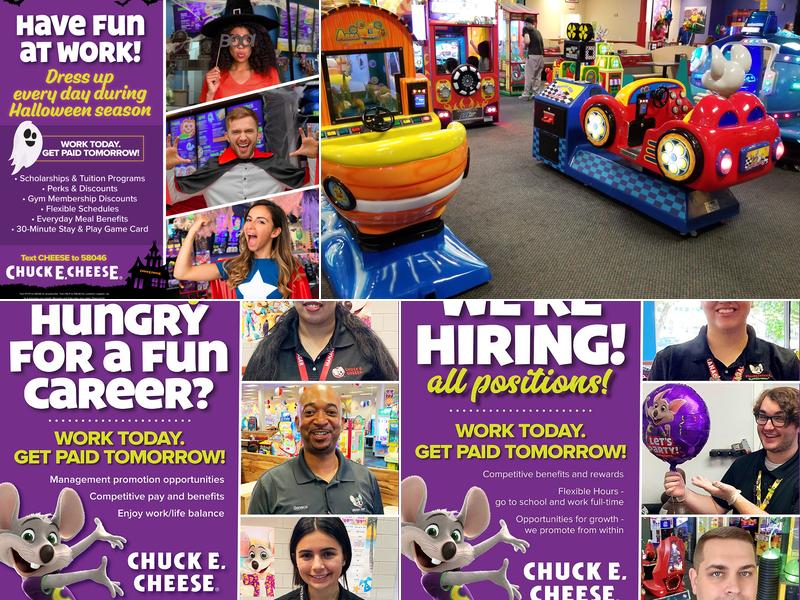 Chuck E. Cheese Menu