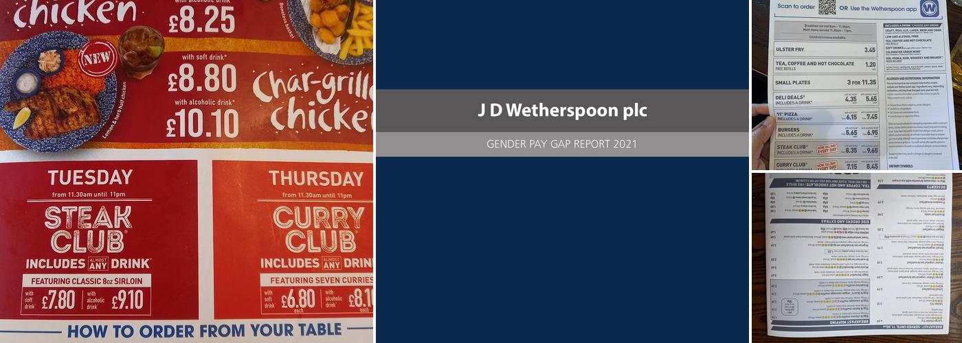 The Central Bar - JD Wetherspoon Menu
