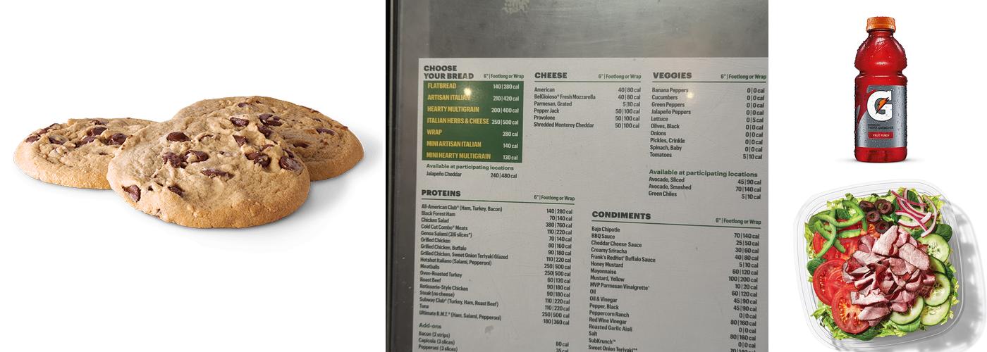 Subway Menu