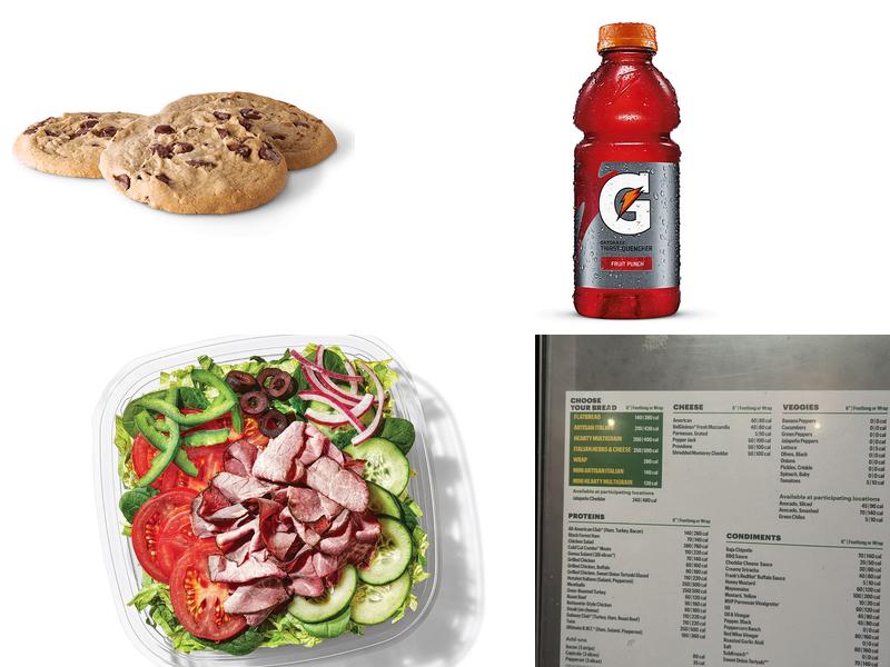 Subway Menu