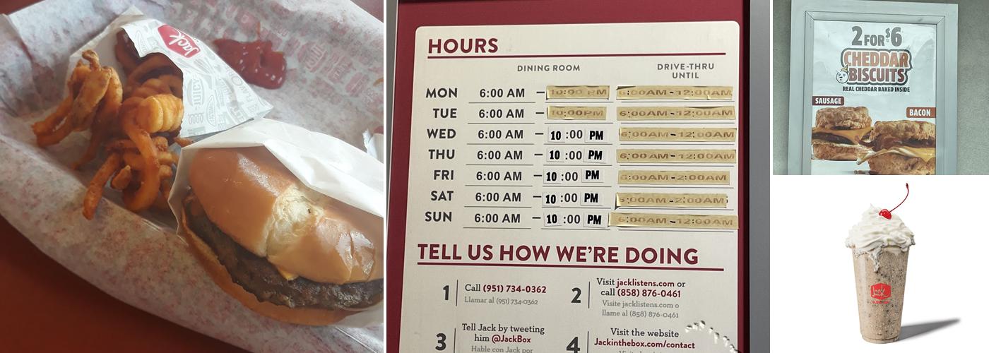 Jack in the Box Menu