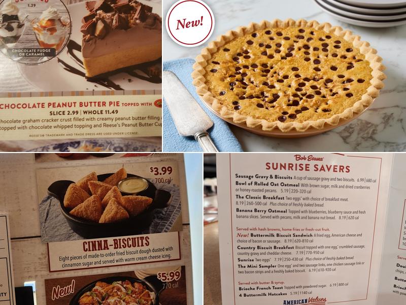 Bob Evans Menu