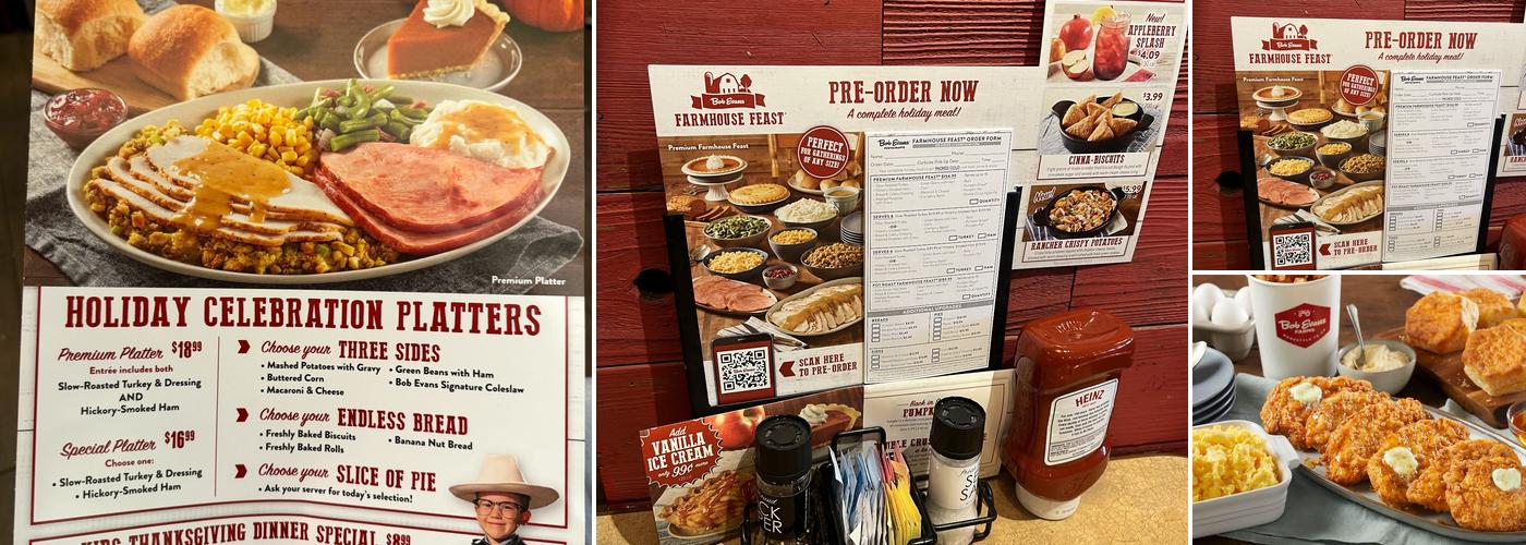Bob Evans Menu
