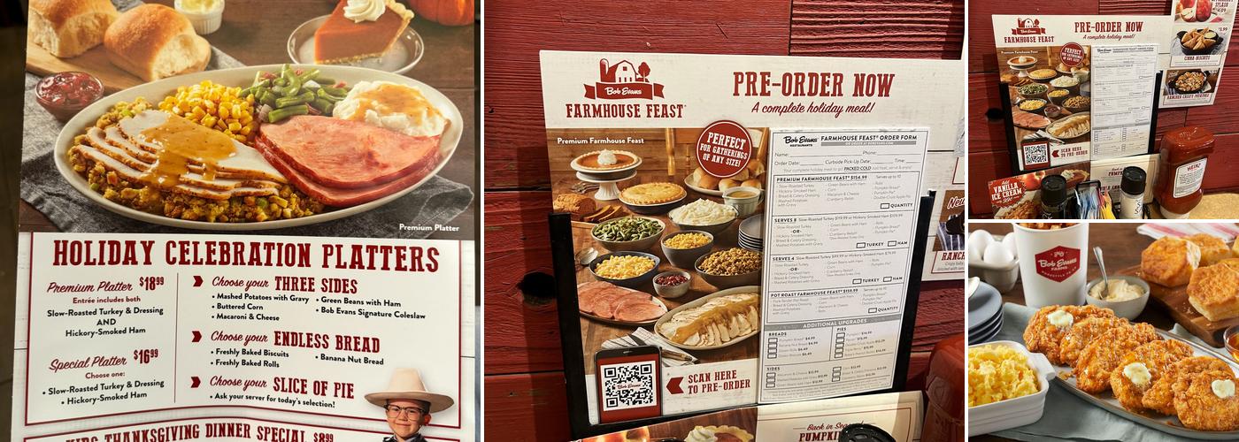 Bob Evans Menu