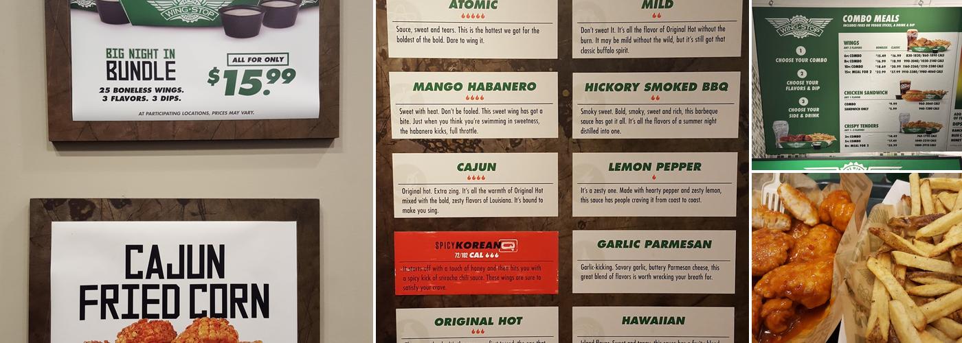 Wingstop Menu