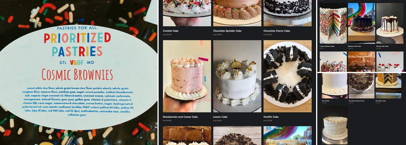 Prioritized Pastries, LLC Menu