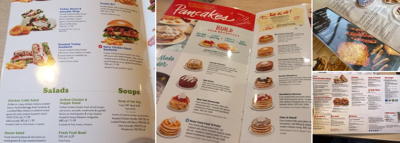 IHOP Menu