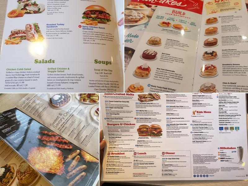 IHOP Menu