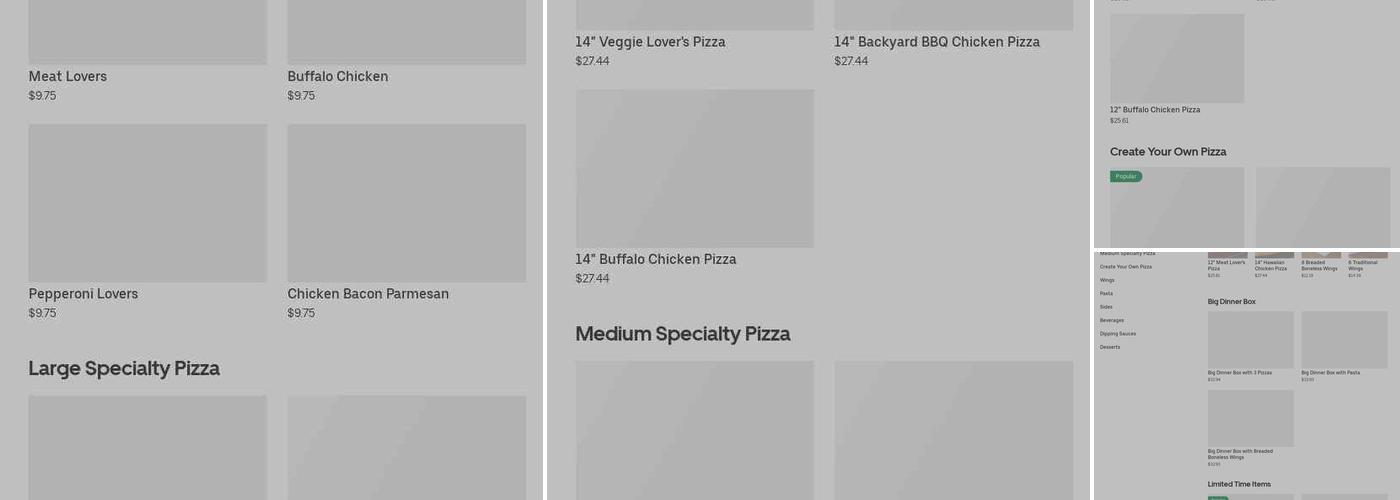 Pizza Hut Menu