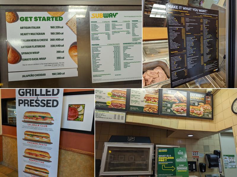 Subway Menu