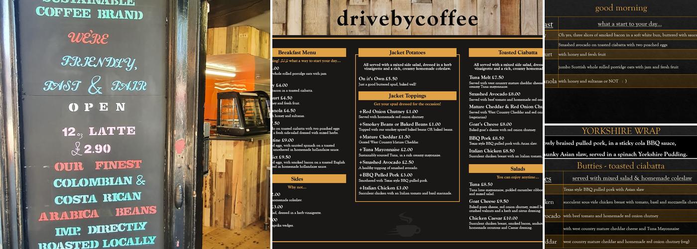 drivebycoffee Menu
