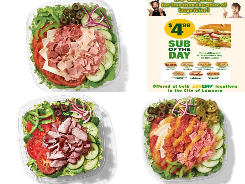 Subway Menu