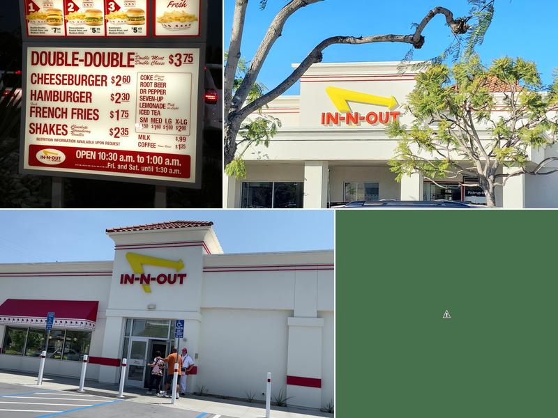 In-N-Out Burger Menu