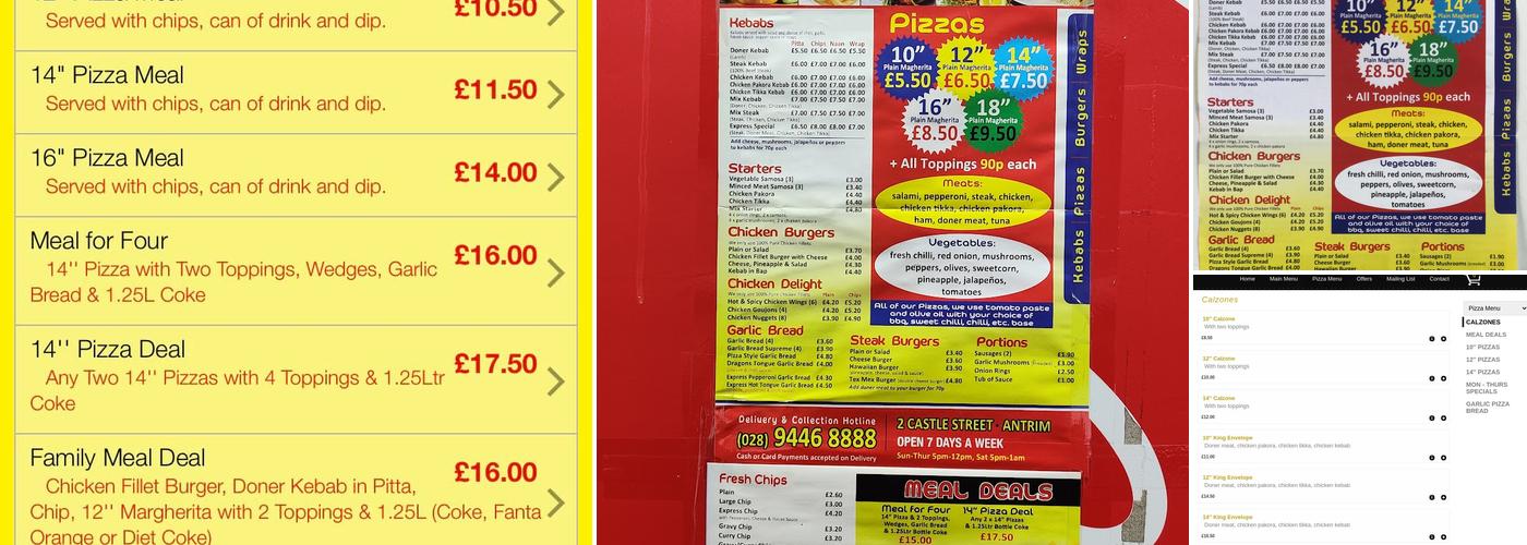 Kebab Express Menu