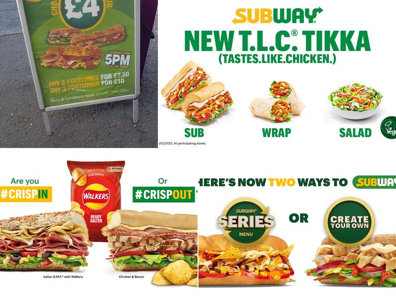 Subway Menu