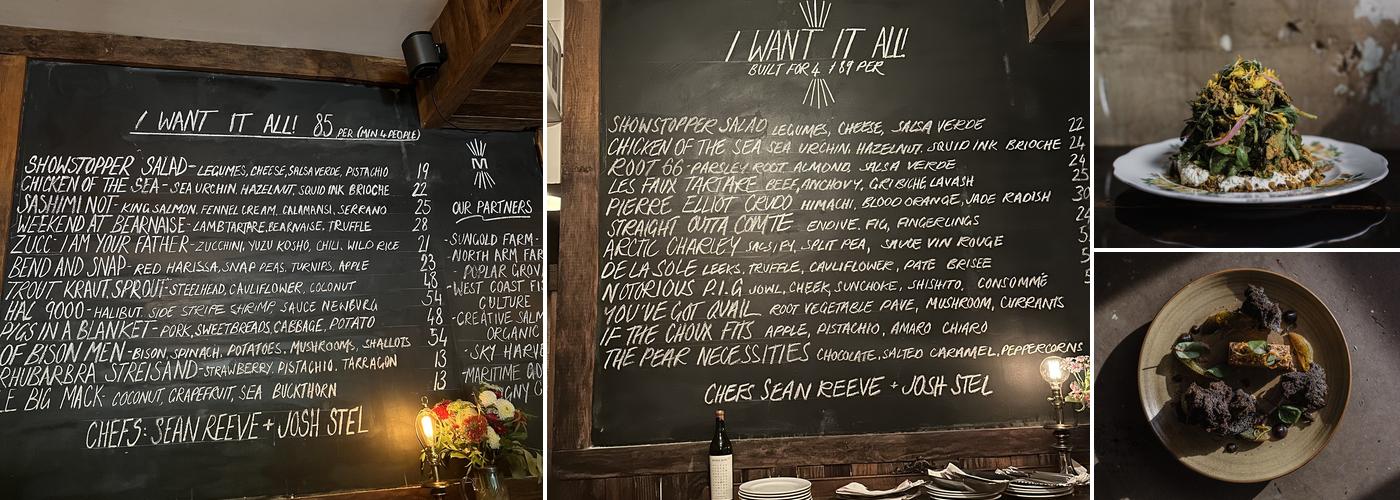 The Mackenzie Room Menu