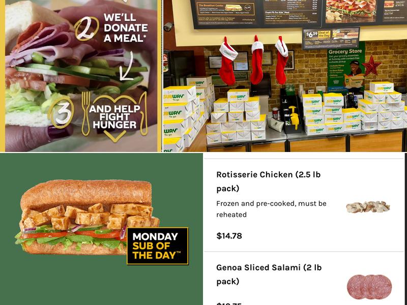Subway Menu