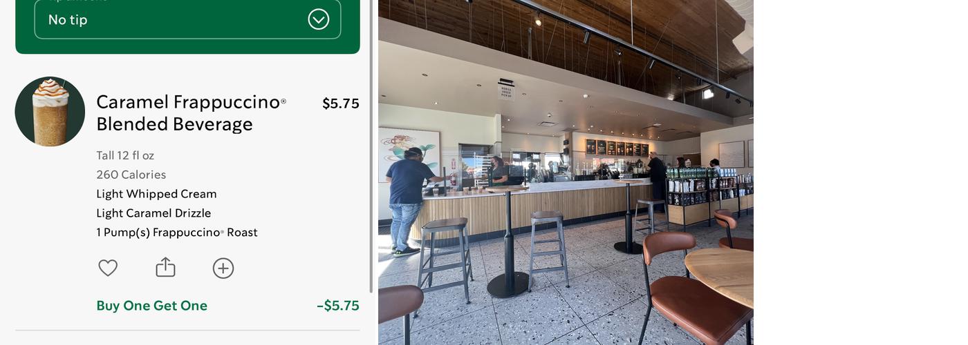 Starbucks Menu