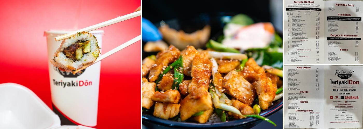 Teriyaki Don Menu