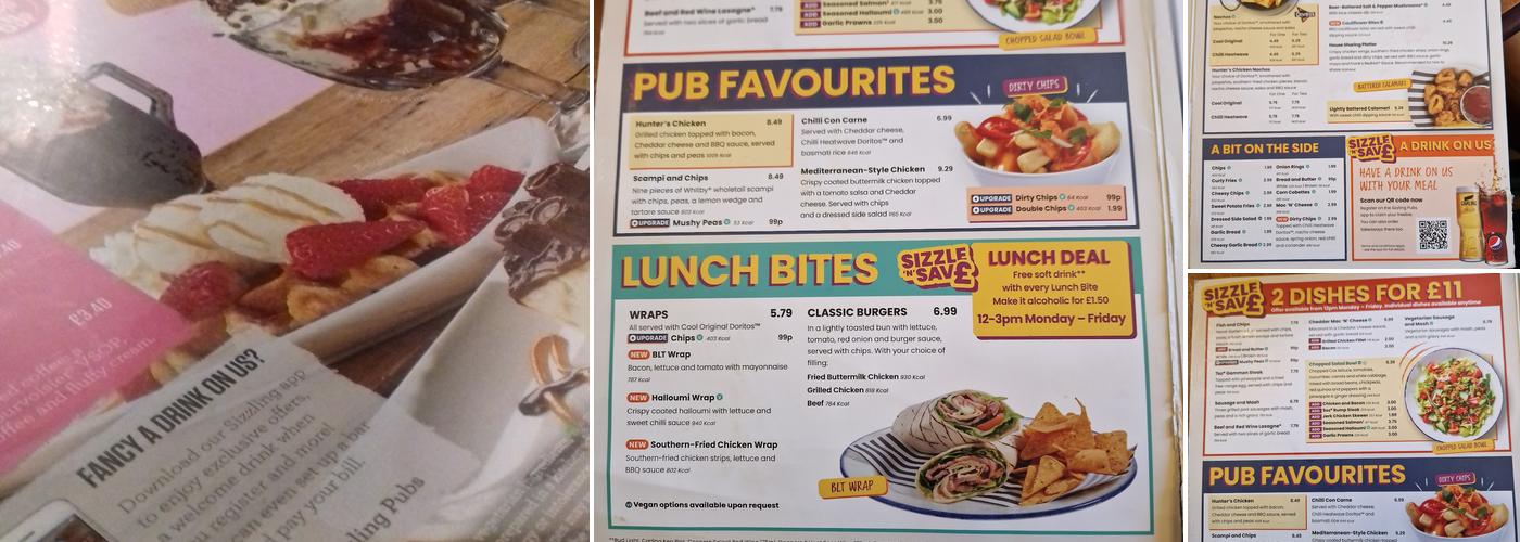 The Grange Hotel Menu