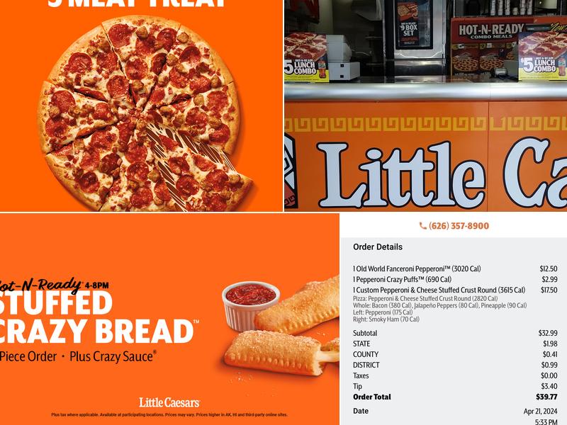 Little Caesars Pizza Menu