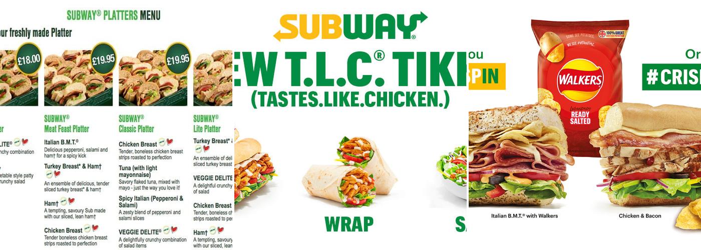 Subway Menu
