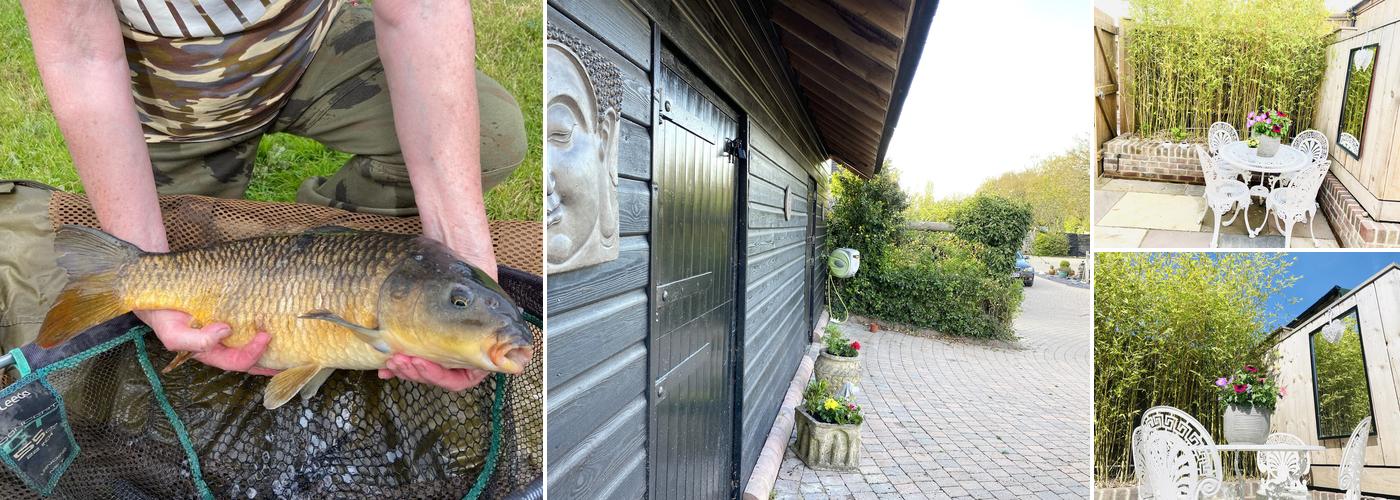 Amber Lodge Hickstead - Private Accommodation with Free Fishing