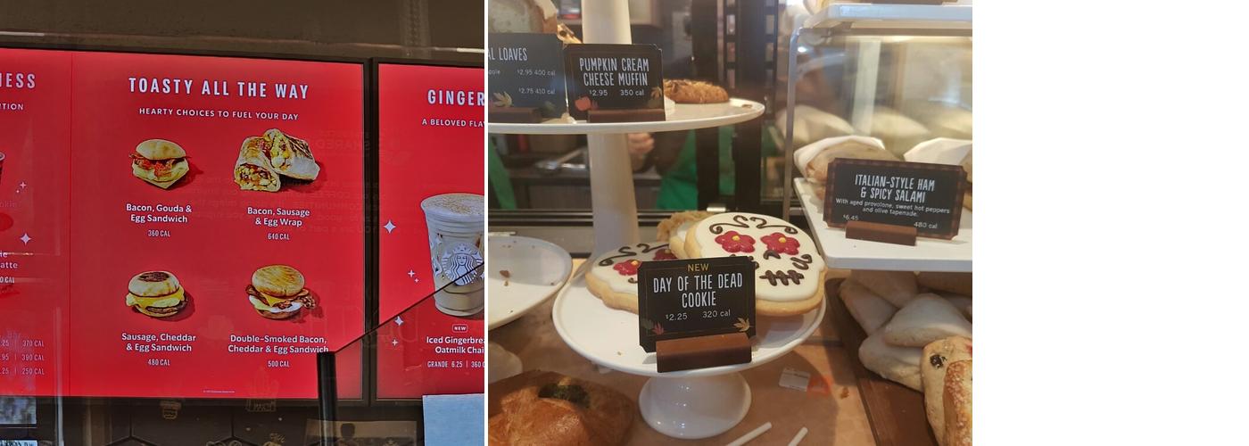 Starbucks Menu