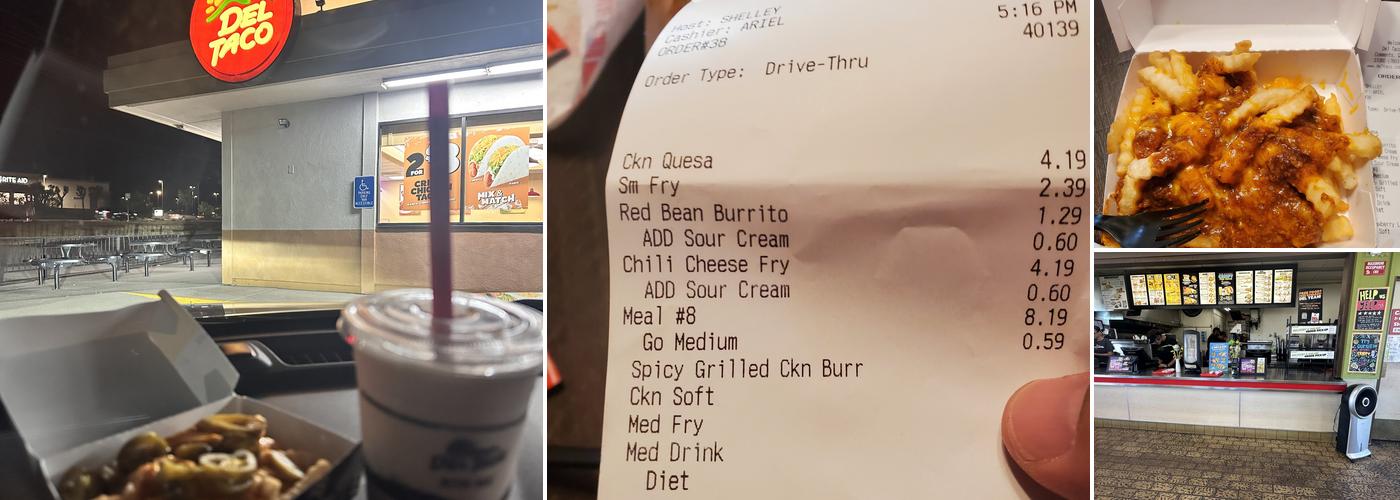 Del Taco Menu
