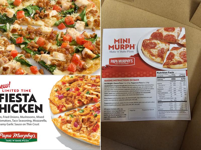 Papa Murphy's | Take 'N' Bake Pizza Menu
