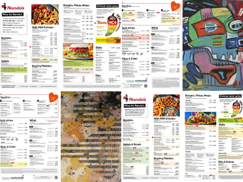 Nando's Manchester - Trafford Retail Park Menu