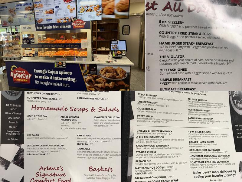 Arlene's Truck Stop Menu